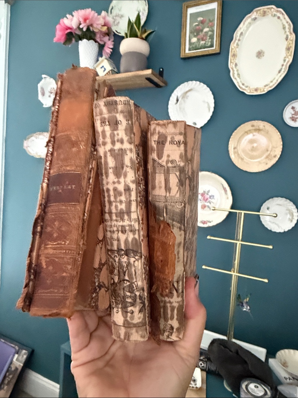 Antique books from 1854-57 poetry